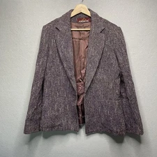 Vintage Jordache Womens Tweed Blazer Size 14