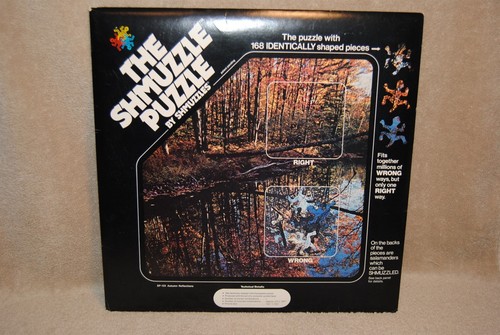 Vintage 1980 Shmuzzle Puzzle SP-103 Autumn Reflections 168 Identical Shaped Pcs