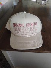Mojave Desert Snapback Rope Trucker Hat Beige One Size Adjustable NOS