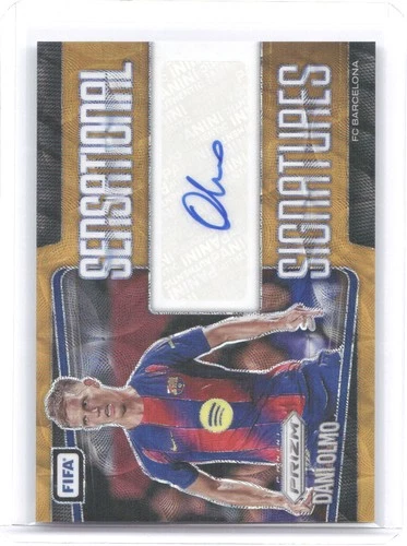 Dani Olmo 2025-26 Panini Prizm FIFA Sensational Sig. Choice Gold Prizms #/5