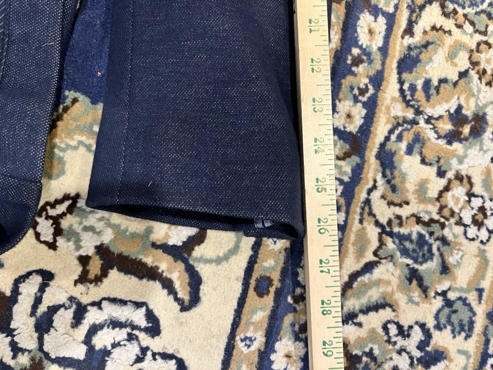 Abrigo deportivo Robert Graham para hombre mediano regular azul algodón vaquero blazer Foto 4 de 4