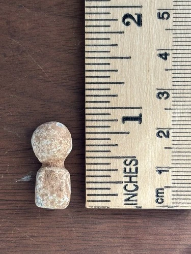 Rare! Confederate Lead Carved Bayonet Scabbard Tip/Cap Box Finial