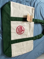 Trader Joe  s Classic Large Green Canvas Tote Bag   NEW   Holiday Limited Edition