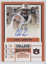 2017 Panini Contenders Draft Picks College Ticket Carl Lawson #189 Auto 2r5