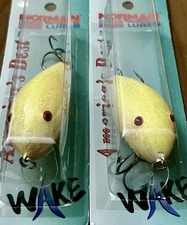 2 Bill Norman Wake N GWK-183 Wake Crankbait Lures SUNSHN GEL LEMON SPARKLE - USA