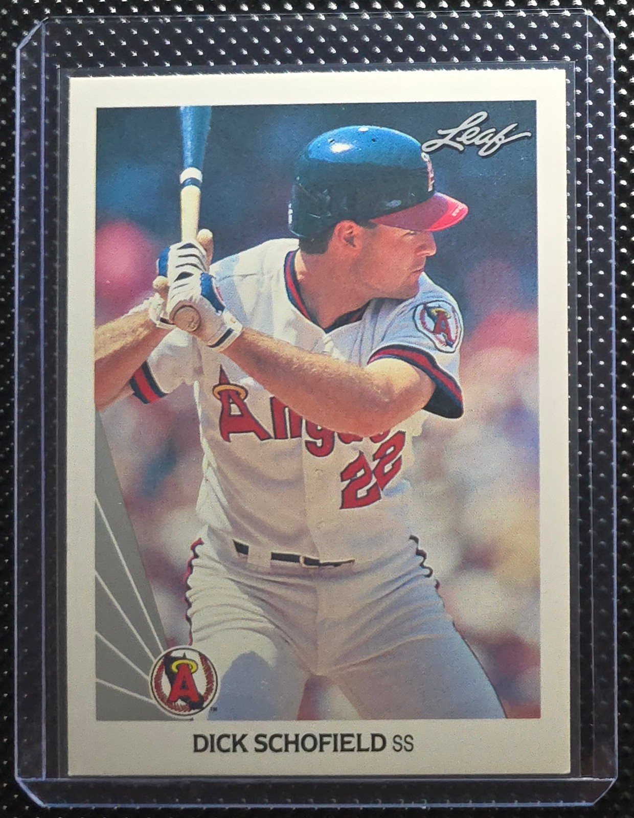 1991 Leaf Dick Schofield #419 California Angels SS