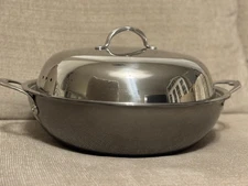 Hestan NanoBond Titanium Stainless Steel 14" Wok Covered with Lid #60033 Used