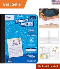 Primary Composition Notebook Wide Ruled Paper Grades K-2 Writing Workboo...