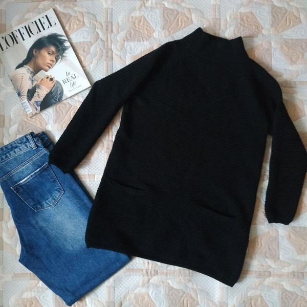 Women Hallhuber Sweater Black Cashmere 36 / S / 44 #91M0