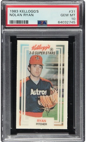1983 Kellogg's #31 Nolan Ryan PSA 10 GEM MINT