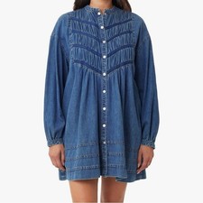 Habitual Long Sleeve Button-Up Shirtdress. NWT. Size Medium 100% Cotton