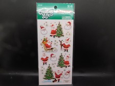 Creative Life Christmas craft Santa Foil stickers 34pc
