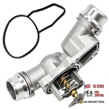 Engine Coolant Thermostat Housing Assembly - Compatible with BMW 11537509227
