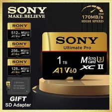 SONY Memory Card Micro SD Cards High Speed 512MB 64GB 128GB 256GB MicroSD C10 TF