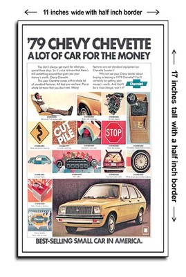1979 Chevy Chevette - 11x17 Poster Art Print