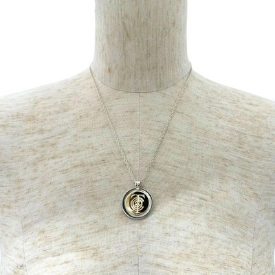 Tiffany & Co. T&C Coin Necklace K18 Yellow Gold & Sterling Silver