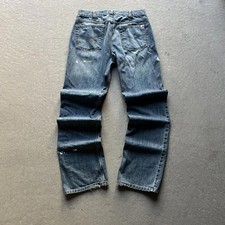 Vintage Style Paint Splattered Carhartt Jeans
