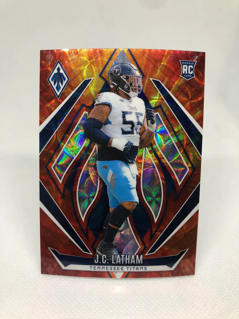 J.C. Latham 2024 Panini Phoenix Fireburst Prizm /350 Card #184 Titans QTY