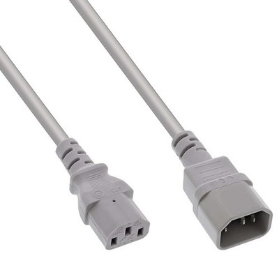 Power Adapter Extension Cable For Desktop Computer UPS White Monitor PC