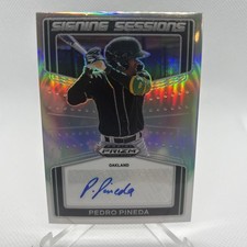 2022 Panini Prizm Draft Picks-Pedro Pineda #SS-PP Signing Sessions Auto Silver