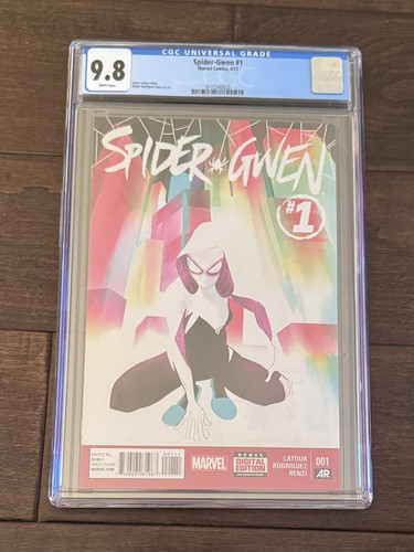 Spider-Gwen #1 CGC 9.8 Marvel 2015 1st Solo Issue Cover 1A Rodriguez Latour