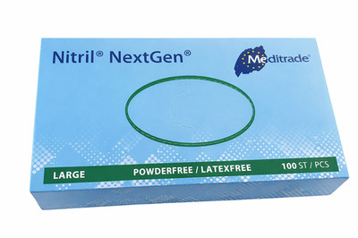 Meditrade NextGen Nitril Einmalhandschuhe Blau Größe L- 100 Stück