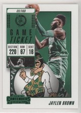 2018-19 Panini Contenders Game Ticket Green Jaylen Brown #42 0ax3