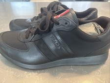 Black Prada  Shoes Men's Leather Lace Up Size Prada 8