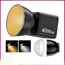 40W LED Video Light Bi-Color COB Photographic Studio Light 2500K-6500K 3400mAh