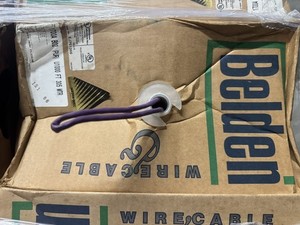 Belden 1700A  CMR CAT5E+ 4PR 24AWG DataTwist Cable, purple 1000ft pull-out box