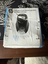 HP 510 Ultra-Fast Rechargeable Wireless Mouse - Very Good Condition - Box Damage