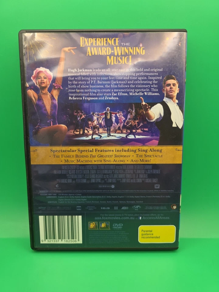  Hugh Jackman The Greatest Showman DVD R4 - Image 3 of 3