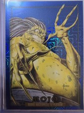 🔥🔥🔥🔥2024 Marvel Masterpieces platinum Blue Traxx Mojo #53