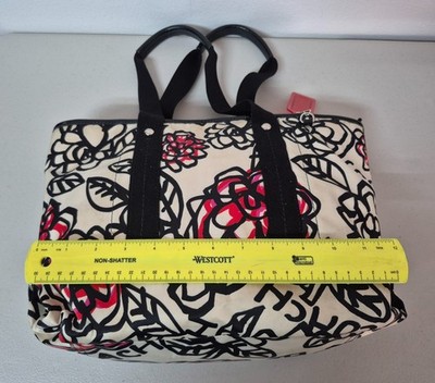 COACH Poppy Daisy Floral Graffiti Tote F16583 Multicolor Fabric
