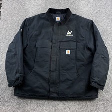 Carhartt Arctic Jacket Mens 3XL Black Duck Canvas Traditional Coat C003-BLK
