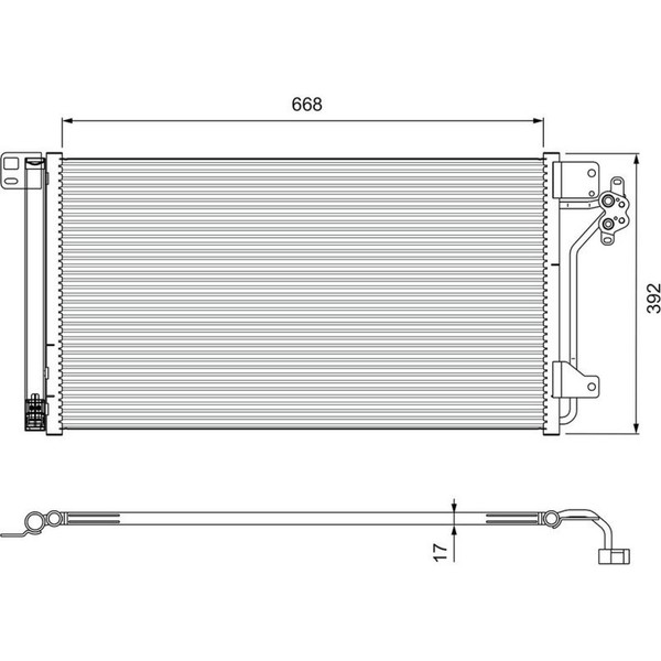 Valeo 814015 Kondensator Klimaanlage FüR VW Multivan Transporter California T5-image