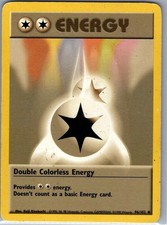 Double Colorless Energy 96/102 Non Holo Base Set - Pokemon Card - LP