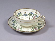 Antique Minton Adam H2581 Cofee Tea Cup Saucer Set LARGE Neoclassical 1913