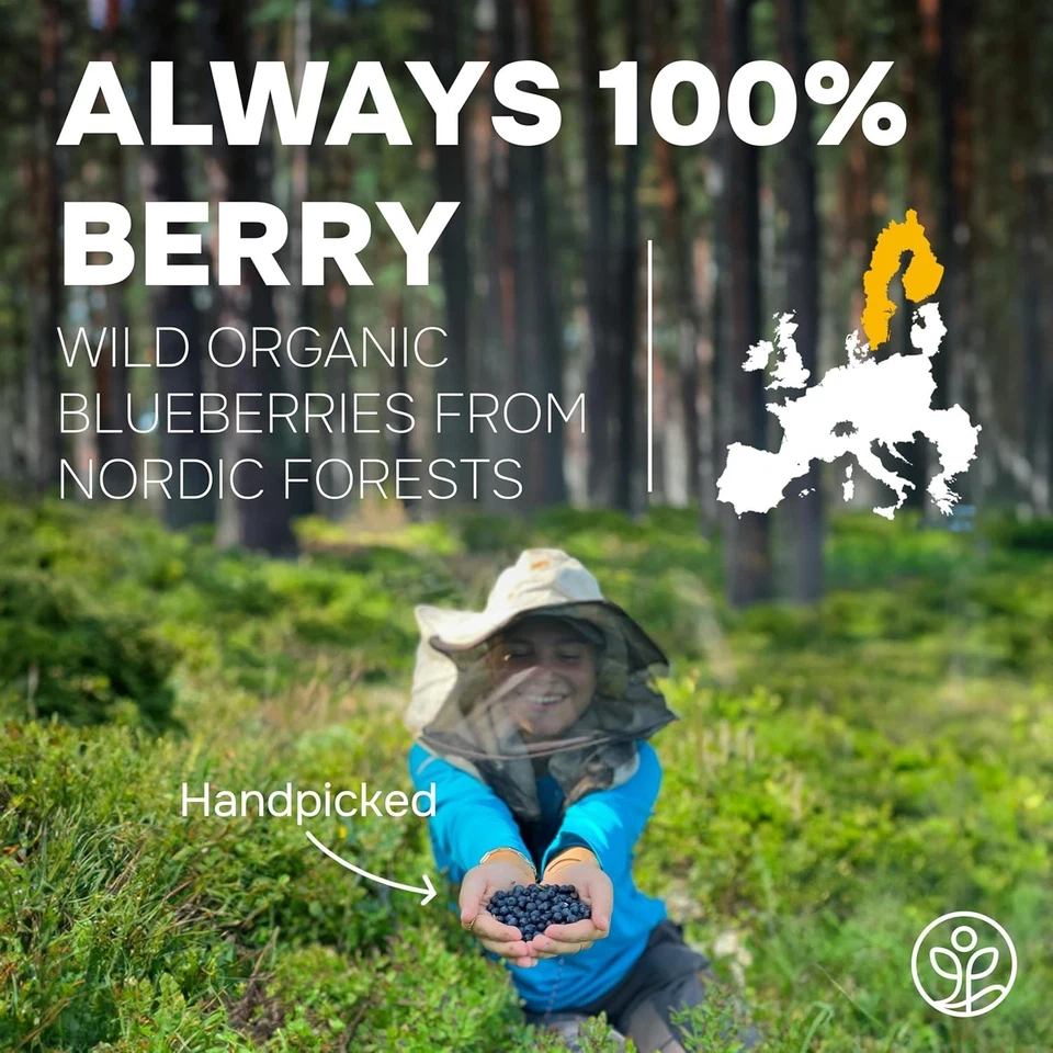 Polvo de arándano silvestre orgánico versátil 5 oz - refuerzo natural para hornear y batir Foto 4 de 4