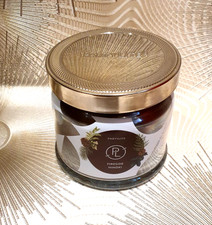 PARTYLITE 3 Docht Duftwachsglas FIRESIDE HINOKI  Braun  G732159