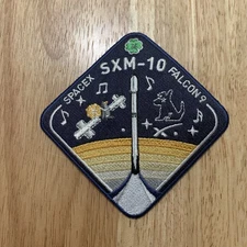 Authentic SpaceX Employee Only SXM-10 Mission Patch 