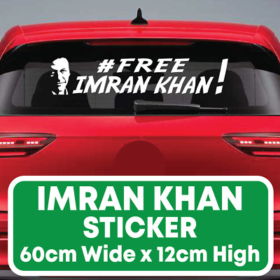 Imran Khan PTI Aufkleber Abziehbild # GRATIS IMRAN KHAN Auto Haus Fenster Windschutzscheibe Tür