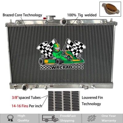 Aluminum Radiator For 1998-2002 1999 2000 Honda Accord LX EX 3.0L Acura TL 3.2L