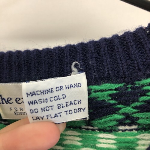 The Eagles Eye Kids Large 1993 Christmas Sweater Fair Isles Style Acrylic - Picture 9 of 13