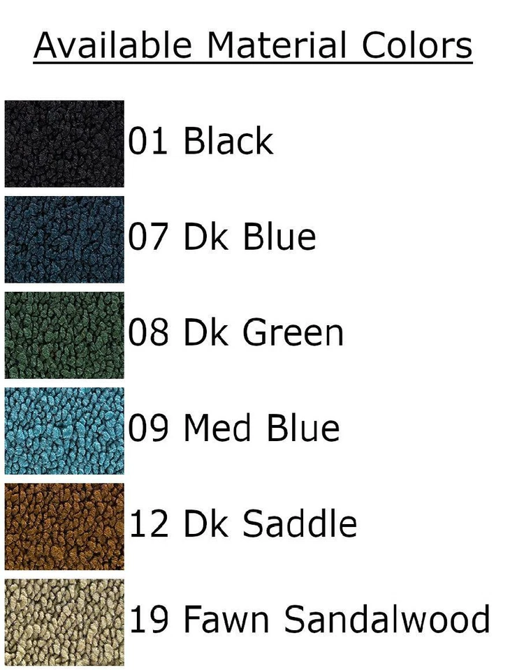 Alfombrilla Buick Apollo 1973 4 piezas bucle Foto 3 de 3