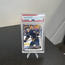 2018-19 Upper Deck Young Guns Rasmus Dahlin #201 PSA 9 MINT Rookie RC