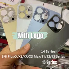 Back Glass replacement Big Hole For iPhone 11 12 13 14 15 Pro Max XR Rear Cover