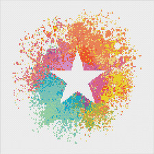 Star in Space Cross Stitch Kit by Meloca Designs