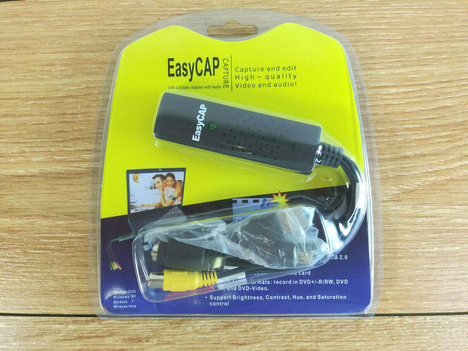 New Easy CAP USB 2.0 Video Adapter W/Audio Capture & Edit DC60