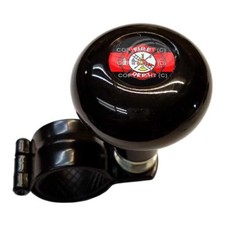 Volante negro Suicide Spinner manija perilla camión línea roja departamento de bomberos cruz